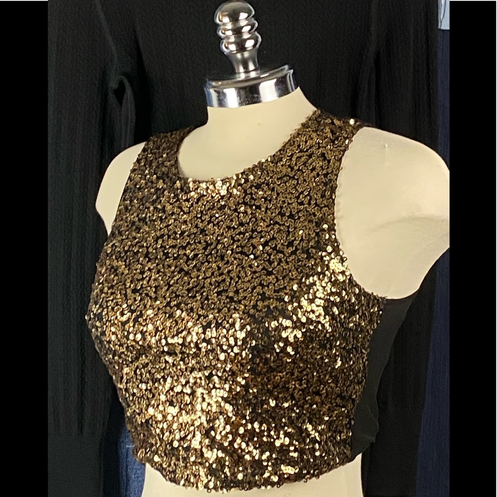 Be on Trend for next Spring!!!!Forever 21 Sleeveless Cropped Sequin’s Top